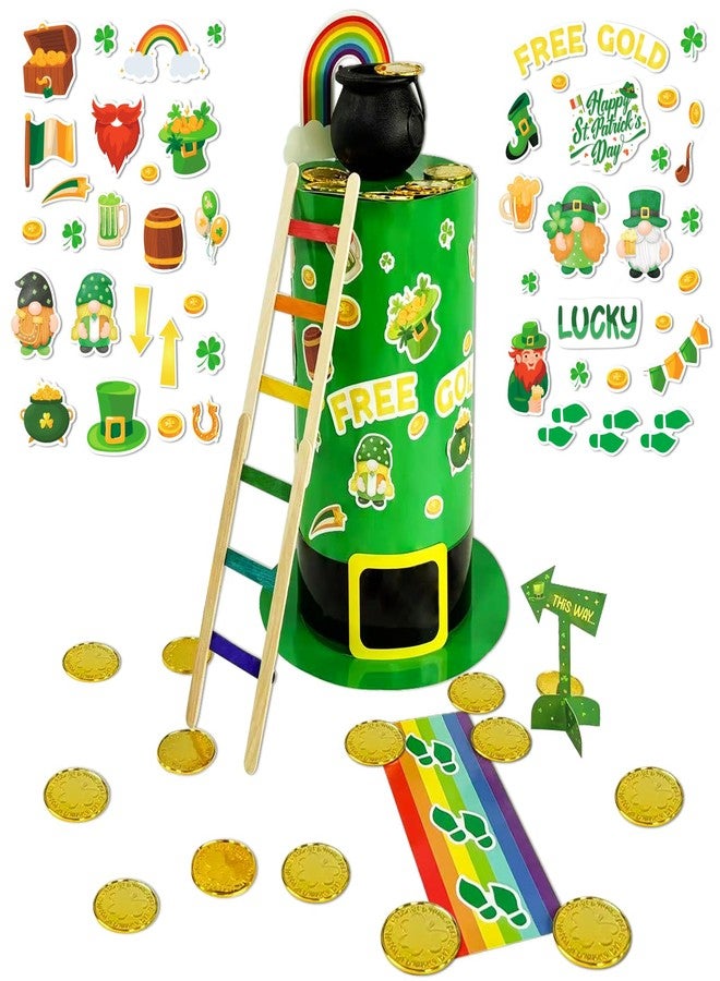 JUESMOS St Patrick's Day Leprechaun Trap Kit for Kids St Patricks Day Decorations Leprechaun Trap Crafts Kit How to Catch A Leprechaun Kit for Kids Classroom Activities St Patrick's Day Gifts - Image 1